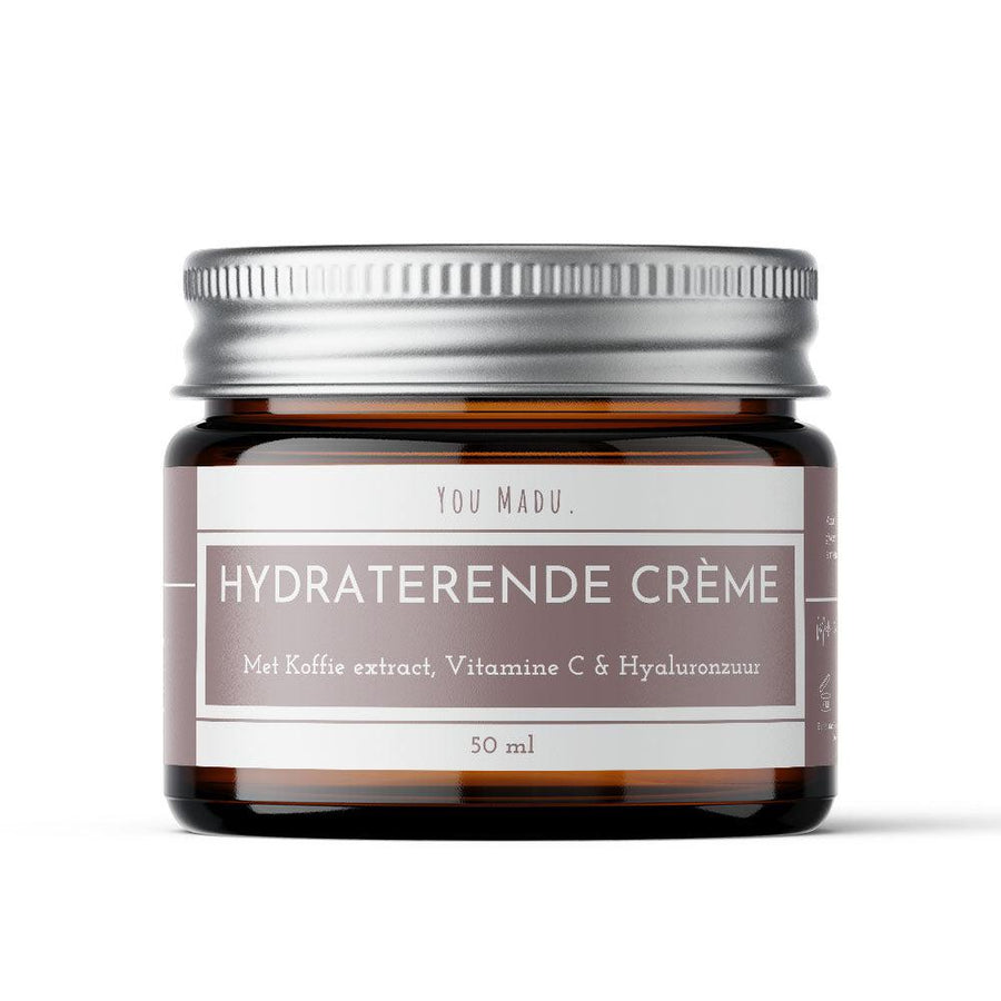 Hydraterende crème met koffie-extract, rijk aan antioxidanten en ontstekingsremmende stoffen voor bescherming en herstel van de huid. Bevat pompoenzaad, creatine en vitamine C voor een jeugdig ogende teint zonder vettig residu.